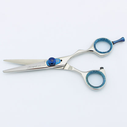 5.5” Stainless Steel Chrome Grooming Scissors with Adjustable Screws