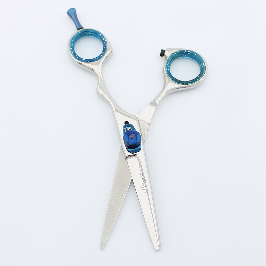 5.5” Stainless Steel Chrome Grooming Scissors with Adjustable Screws