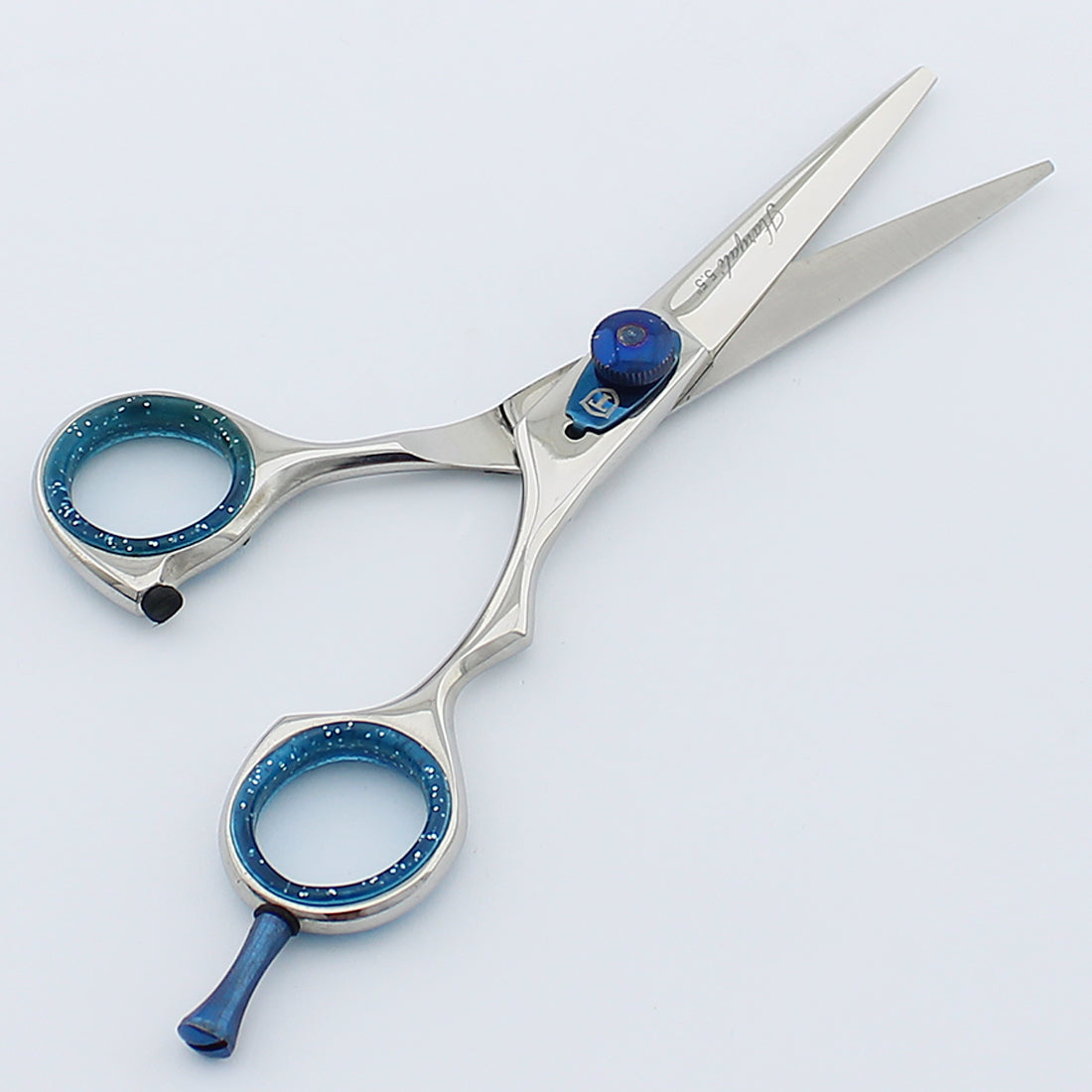 5.5” Stainless Steel Chrome Grooming Scissors with Adjustable Screws