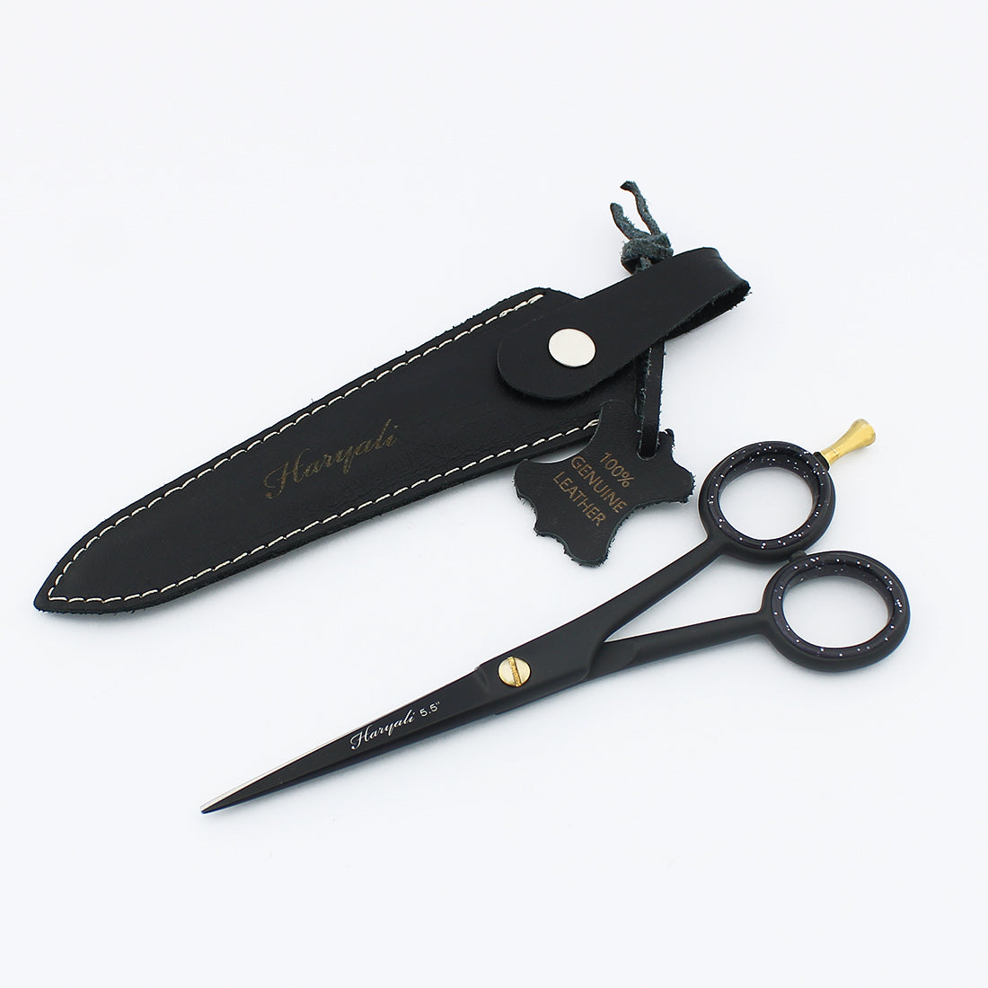 5.5” Black Hairdressing Scissors for Hair Cutting and Grooming