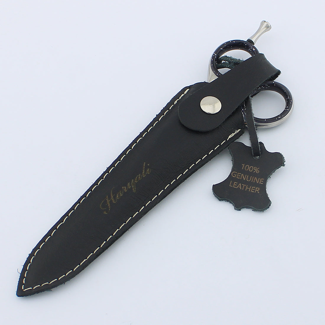 5.5” Stainless Steel Cutting Shears with Genuine Leather Pouch