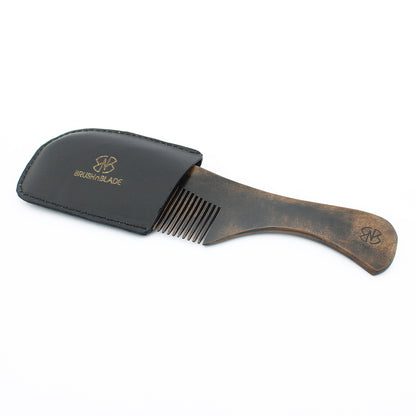 Premium Leather Pouch for Heritage Wooden Comb