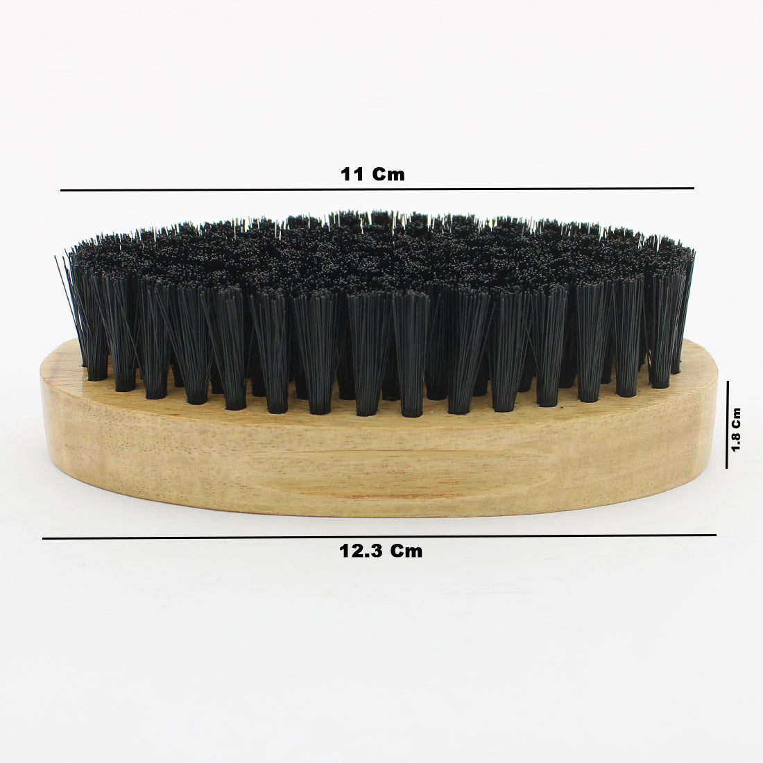 Men’s Wooden Beard Brush with Black Vegan Bristles