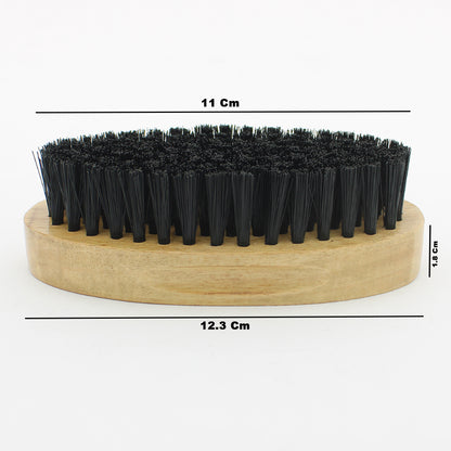 Men’s Wooden Beard Brush with Black Vegan Bristles