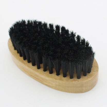Men’s Wooden Beard Brush with Black Vegan Bristles