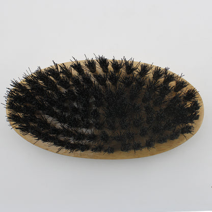 Men’s Wooden Beard Brush with Black Vegan Bristles
