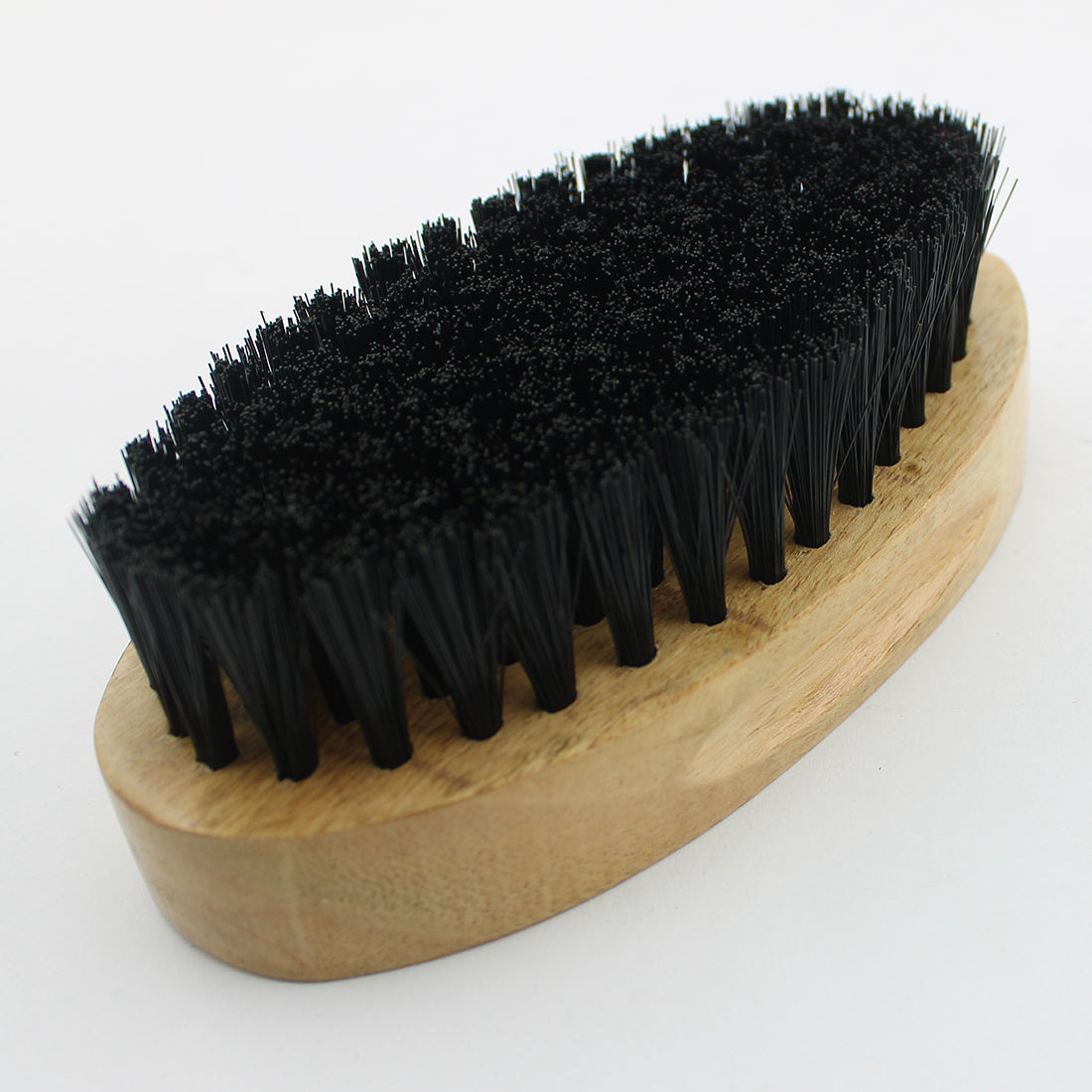 Men’s Wooden Beard Brush with Black Vegan Bristles
