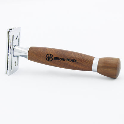 Grain & Edge Safety Razor with Leather Pouch for Men