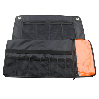 Complete Barber Kit with Cut Throat Razor, Off-Set Scissors & Washbag