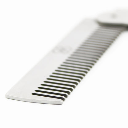 Stainless Steel Folding Pocket Beard Comb for Men