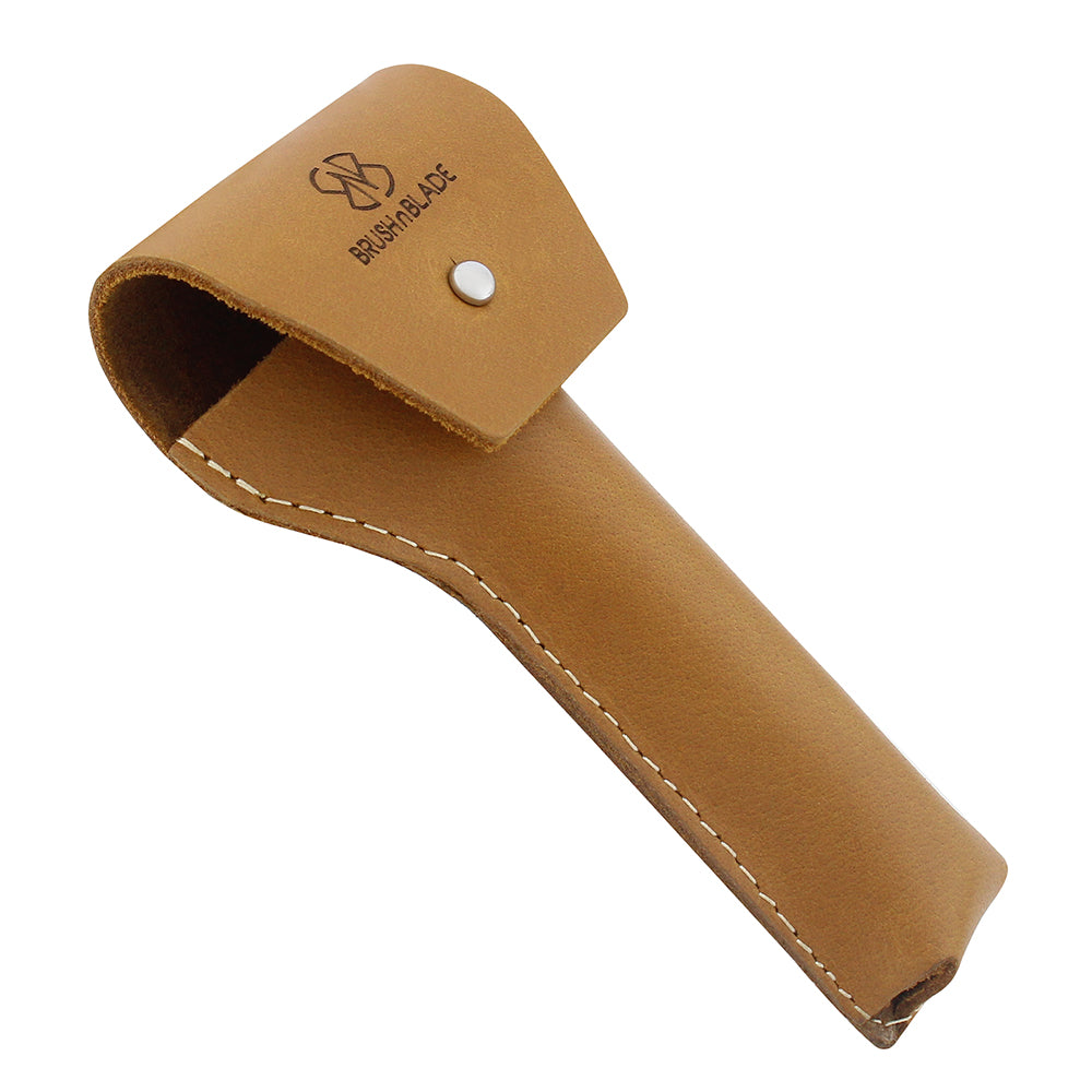 Brown Leather Pouch for Double Edge Safety Razor