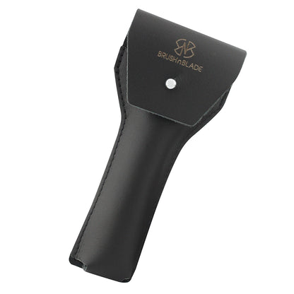 Black Leather Pouch for Double Edge Safety Razor