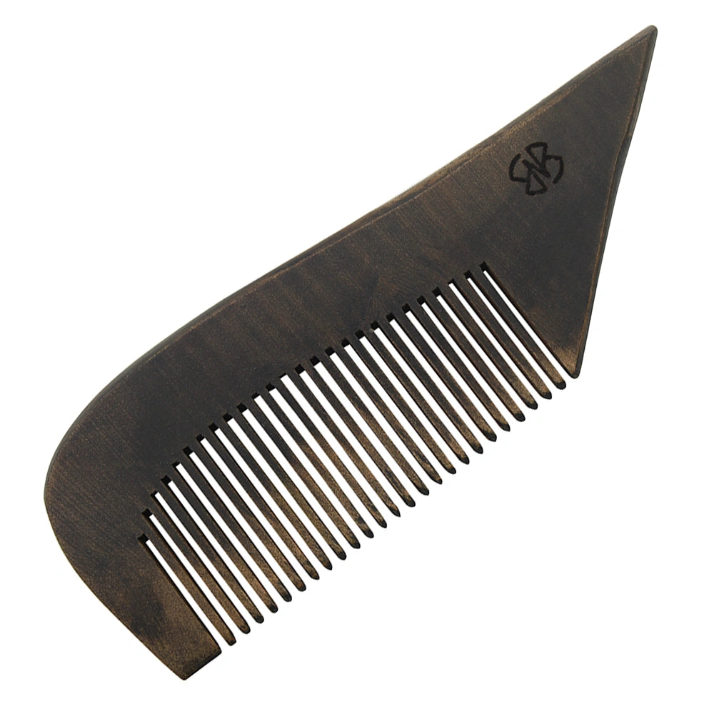 Antique Wooden Anti-Static Beard Comb