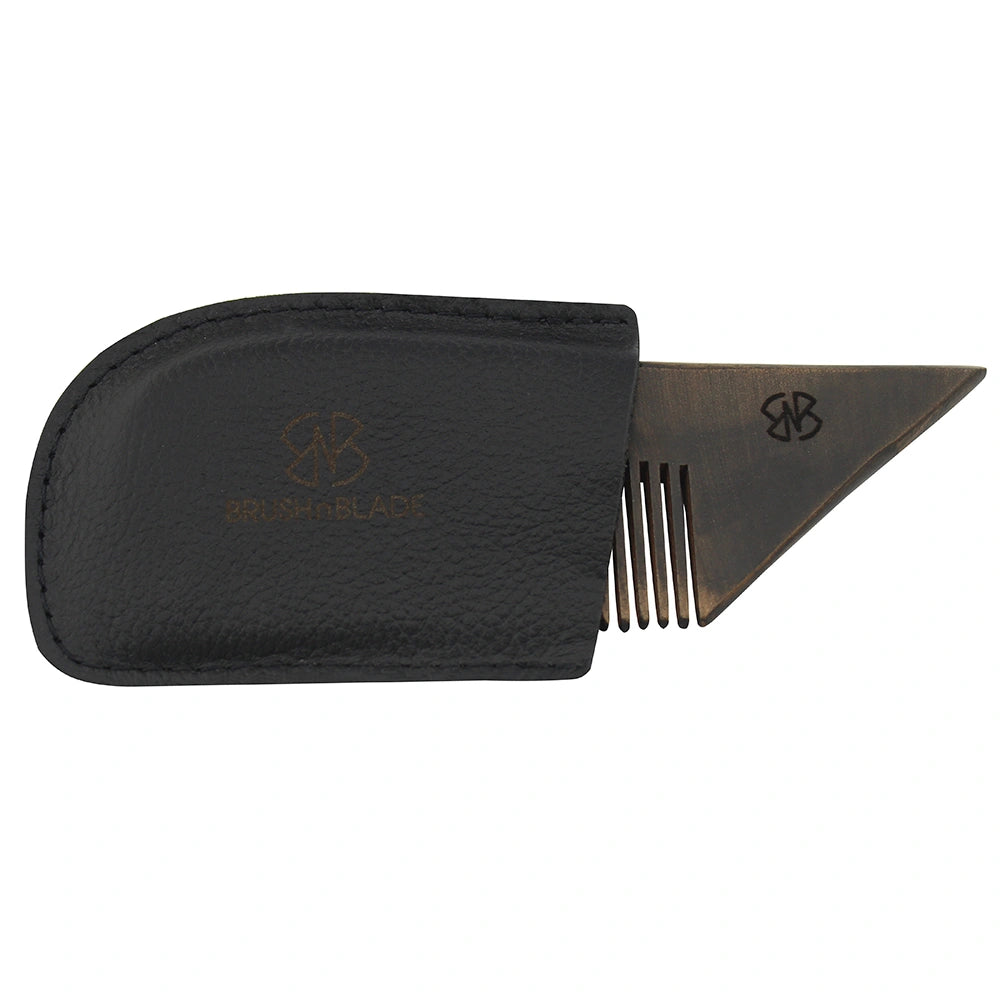 Antique Wooden Anti-Static Beard Comb