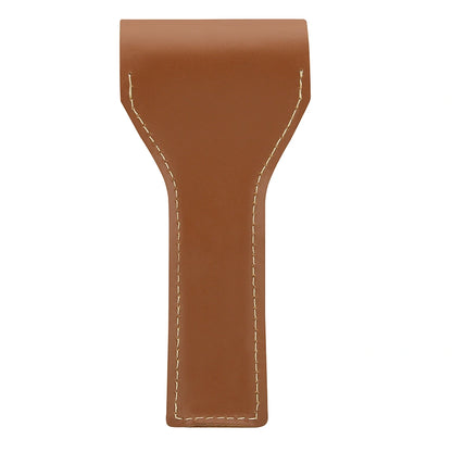 Brown Leather Pouch for Double Edge Safety Razor