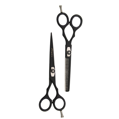 Hair Cutting Barber Kit with Scissors, Razor, Apron & Toiletry Bag