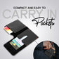 Card Holder Black Textured and Plain Leather Slim Wallet