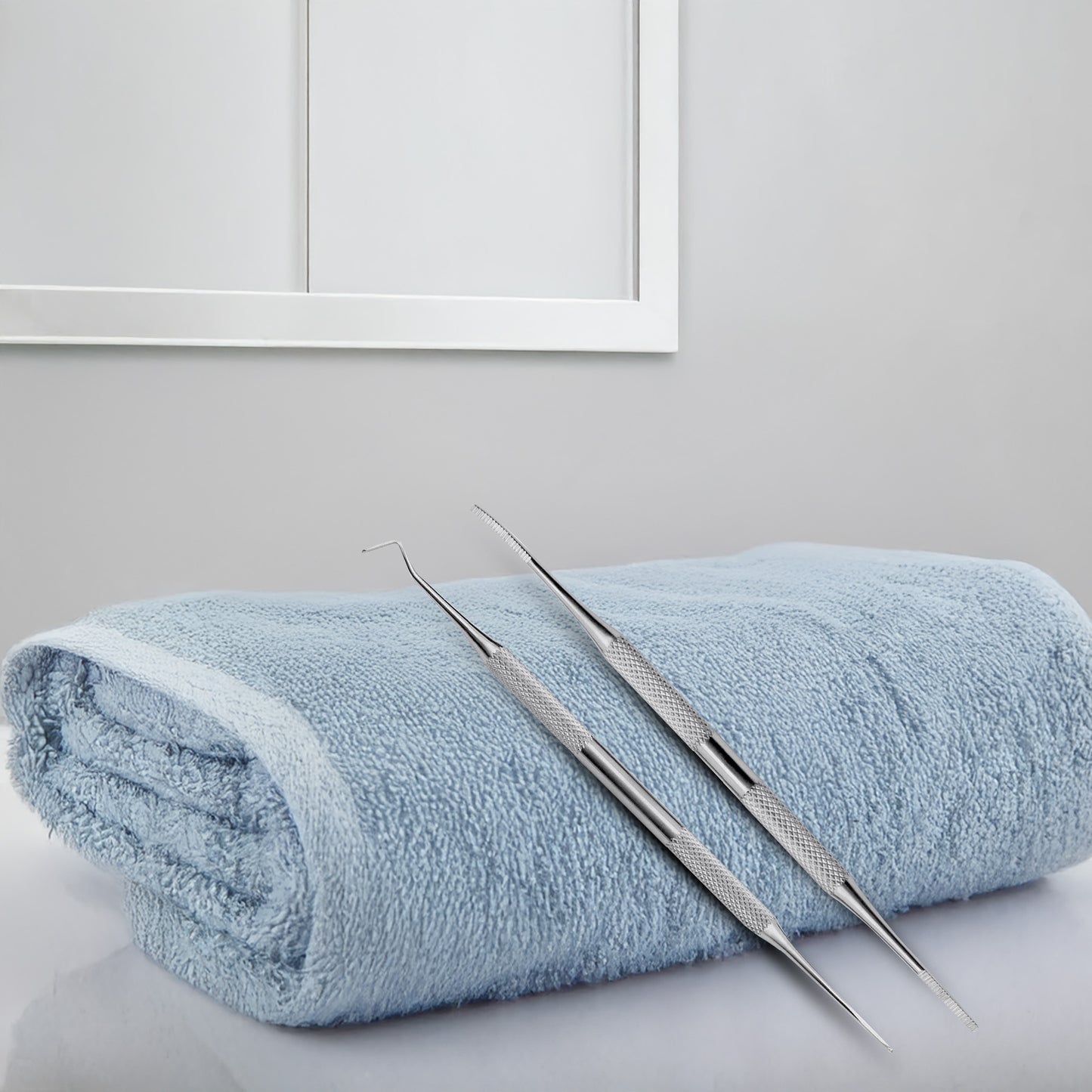 Ingrown Toenail Lifter and Nail Filer Set Stainless Steel