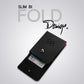 Card Holder Black Textured and Plain Leather Slim Wallet