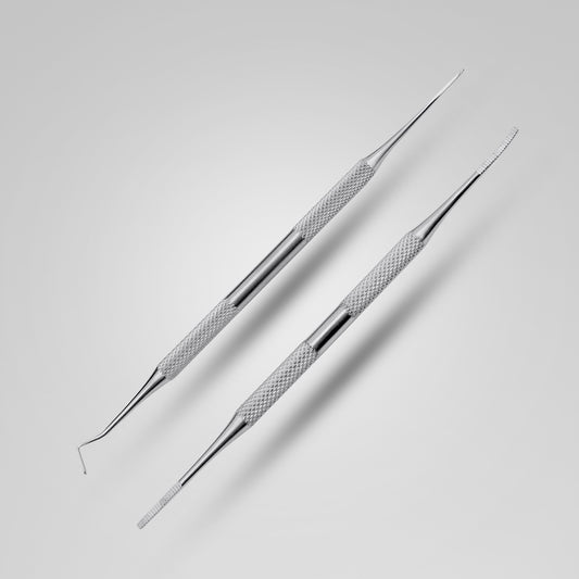 Ingrown Toenail Lifter and Nail Filer Set Stainless Steel