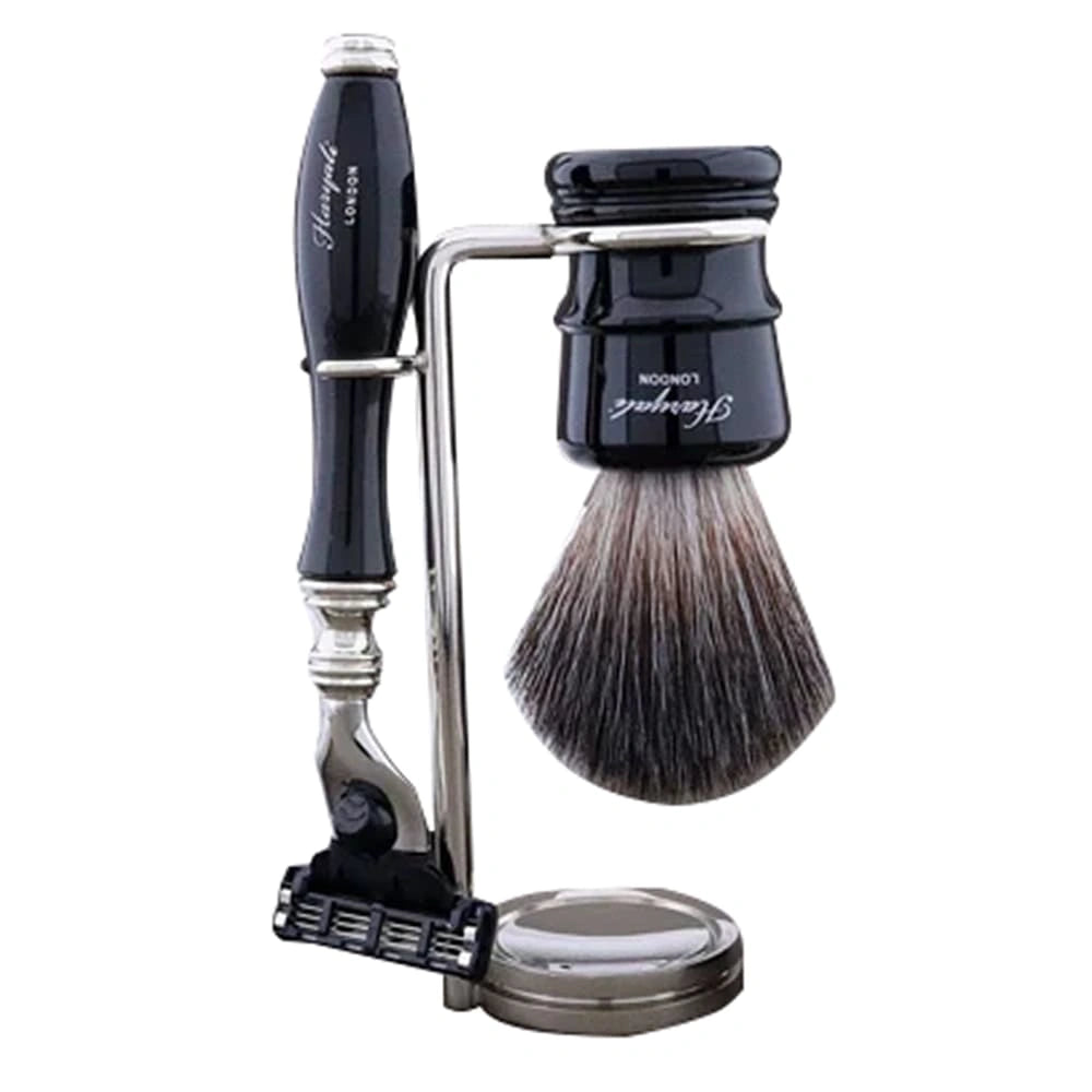 Lincoln 5-Pc Men's Shaving Kit with Black Badger Brush