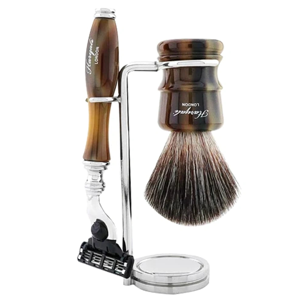 Lincoln 5-Pc Men's Shaving Kit with Black Badger Brush