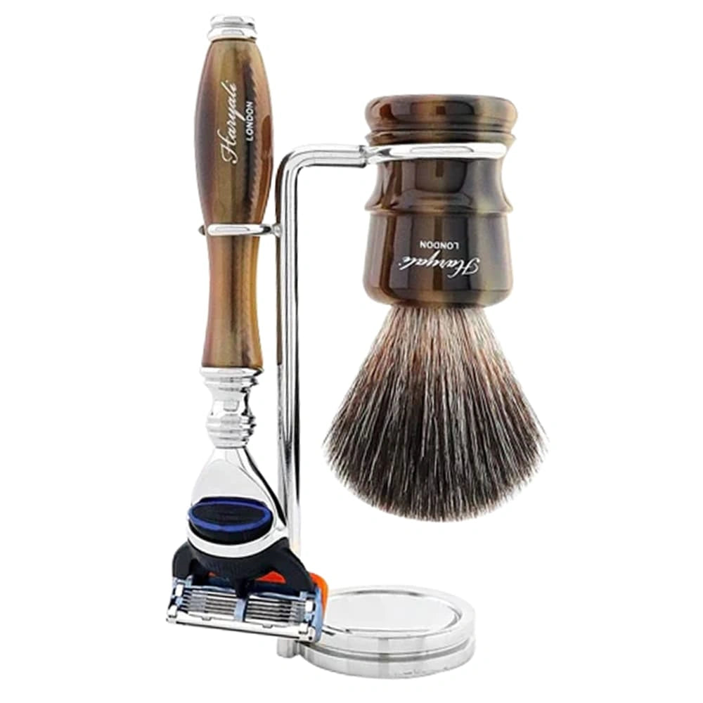 Lincoln 5-Pc Men's Shaving Kit with Black Badger Brush