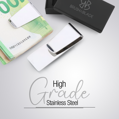 Money Clipper Stainless Steel Slim Cash Holder
