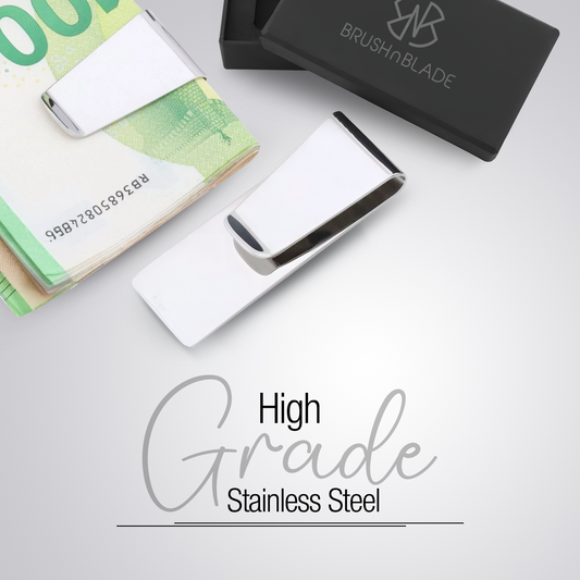 Money Clipper Stainless Steel Slim Cash Holder
