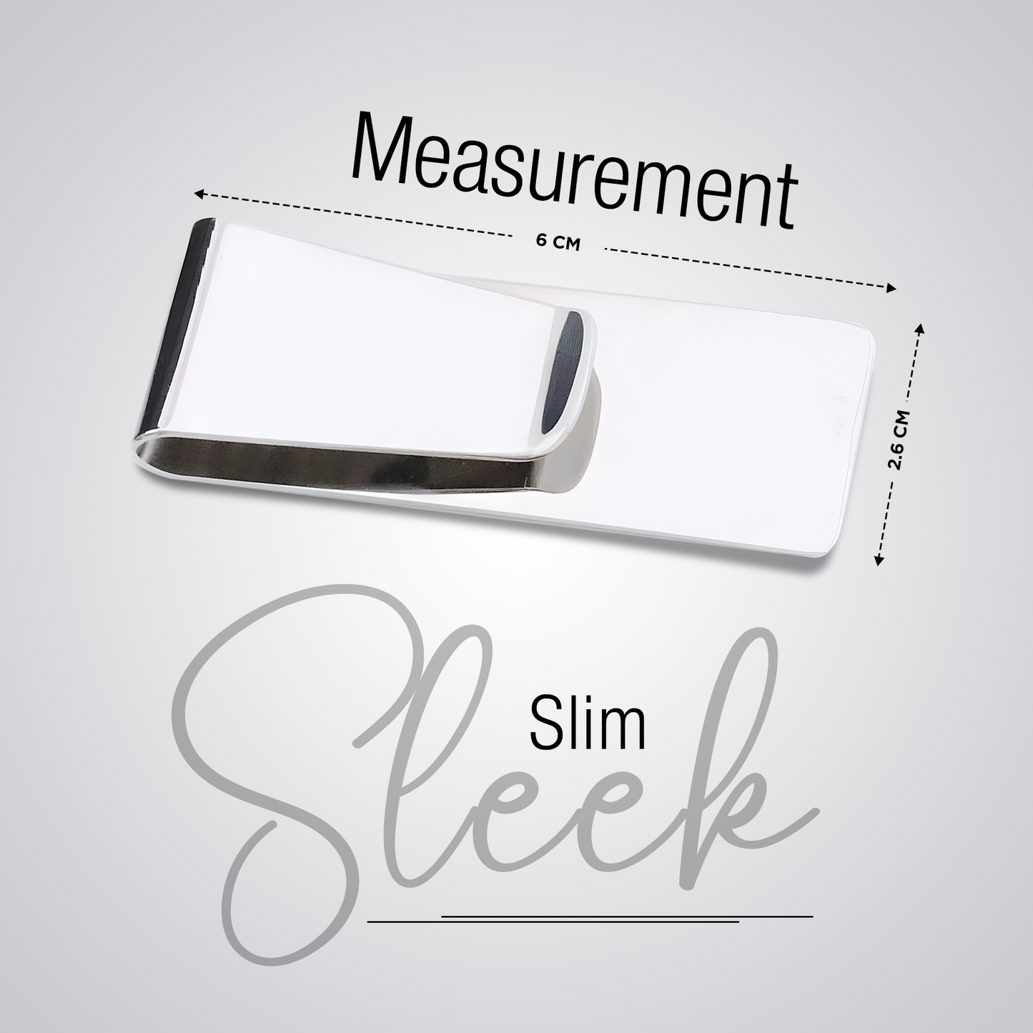 Money Clipper Stainless Steel Slim Cash Holder