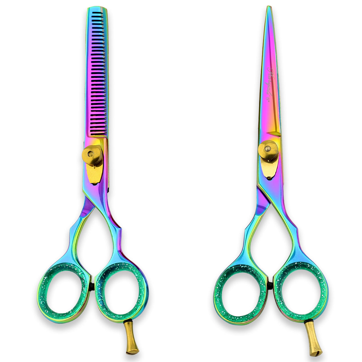 Multicolored 6” Hairdressing Scissors Set