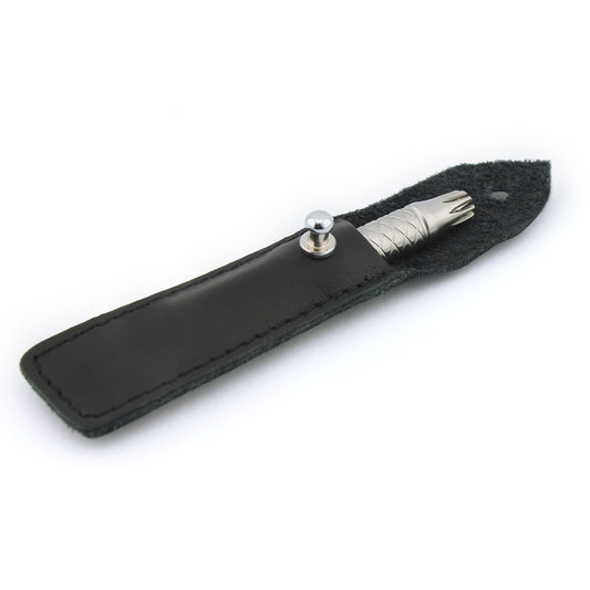 Nose Trimmer with Black Leather Pouch