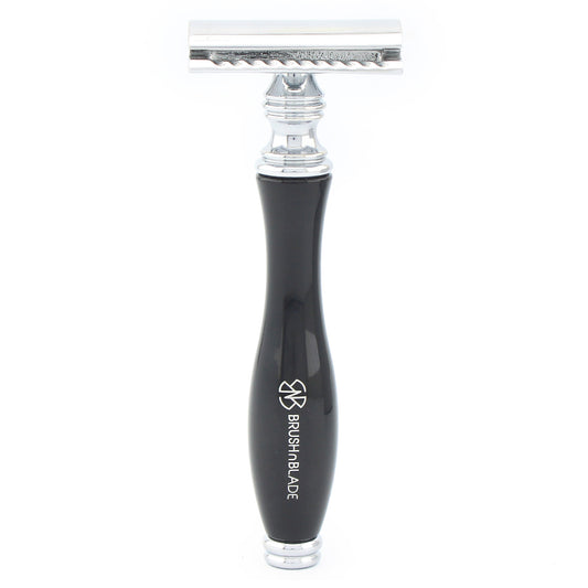 OBH Double Edge Safety Razor in black