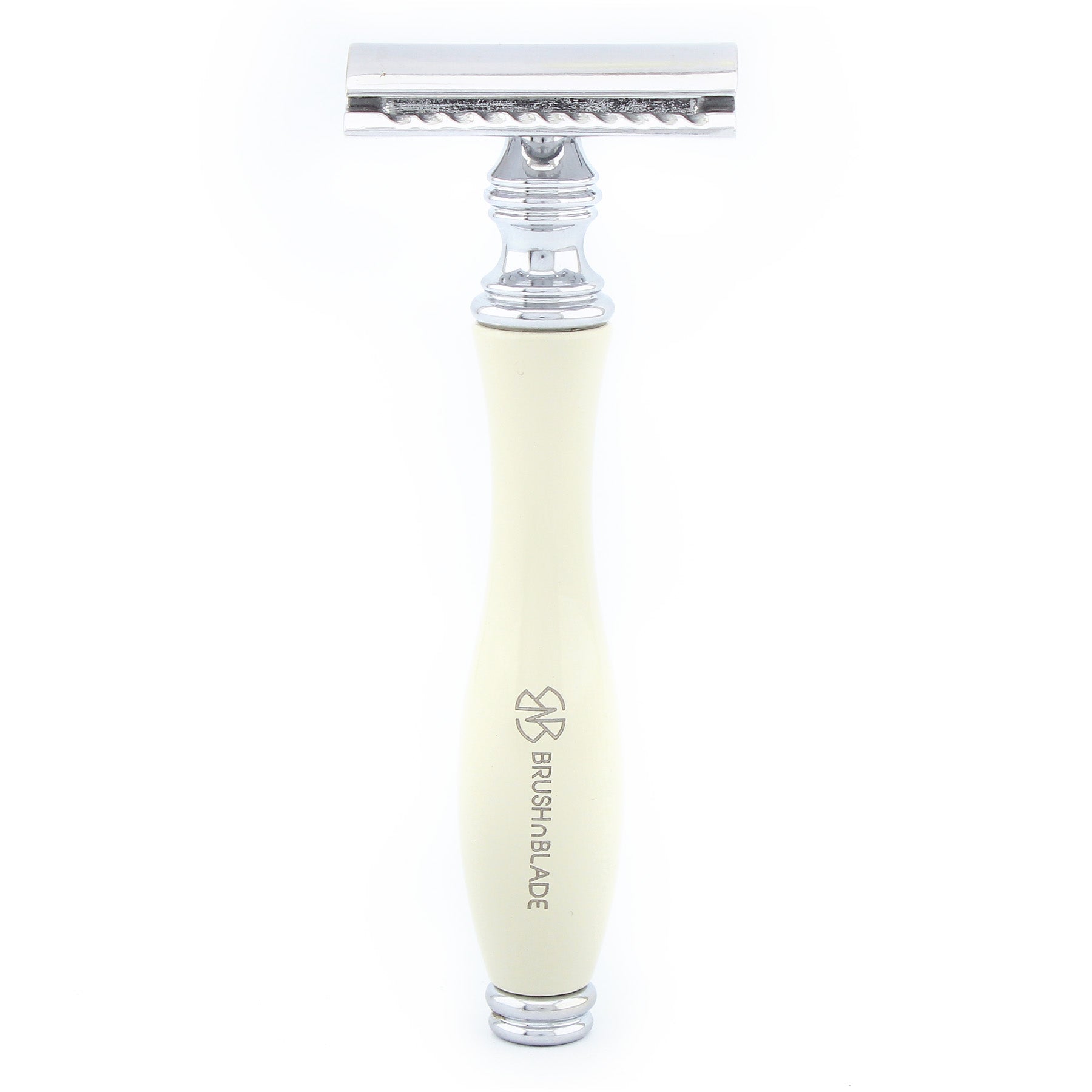 OBH Double Edge Safety Razor in ivory