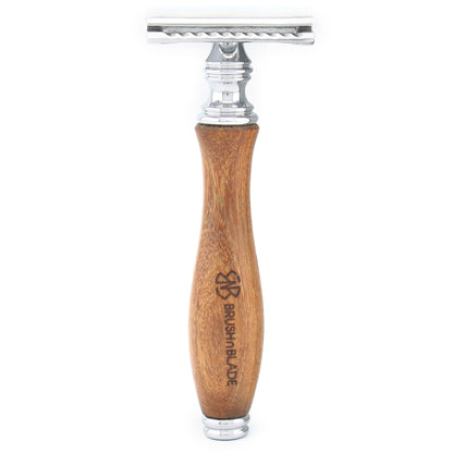 OBH Double Edge Safety Razor in wooden