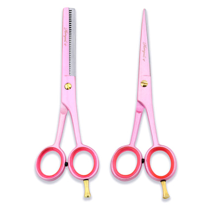 Pink 6” Hairdressing Scissors Set
