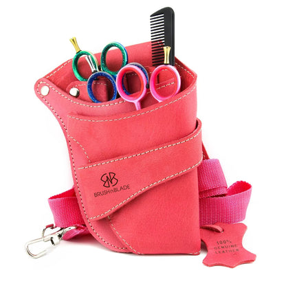 Pink Holster Bag for Hairdressing Scissors