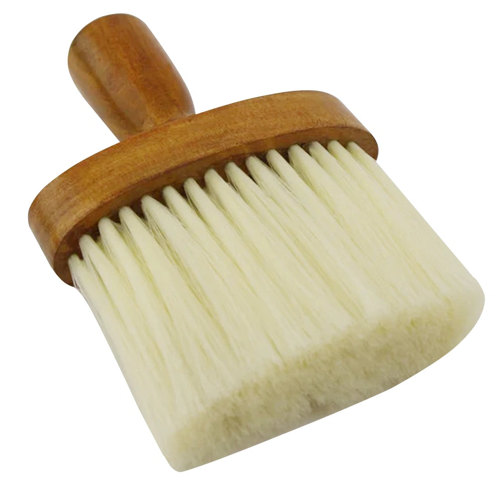 Premium Barber Neck Duster Brush | Wooden Hair Cleaning Brush