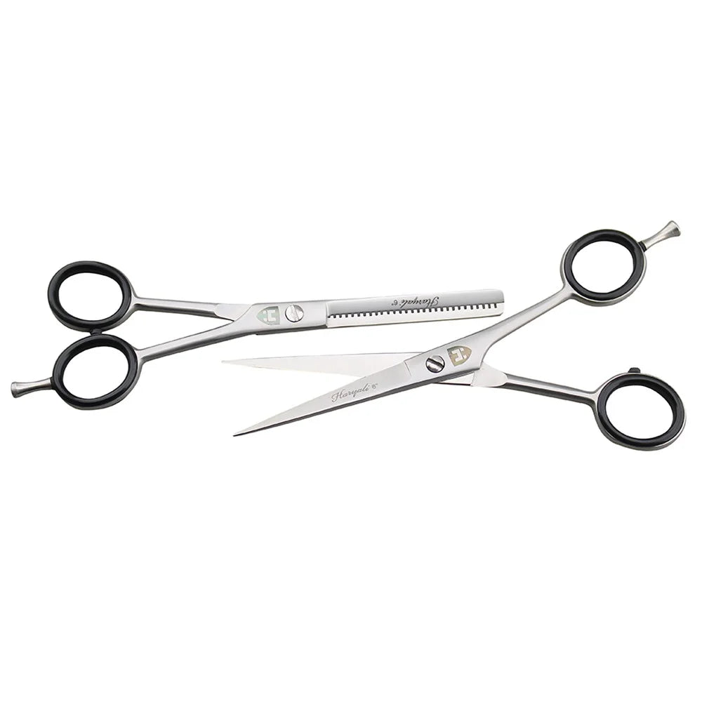 Professional 6 Inch Cutting and Thinning Scissor Set for Barbers