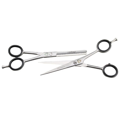 Professional 6 Inch Cutting and Thinning Scissor Set for Barbers