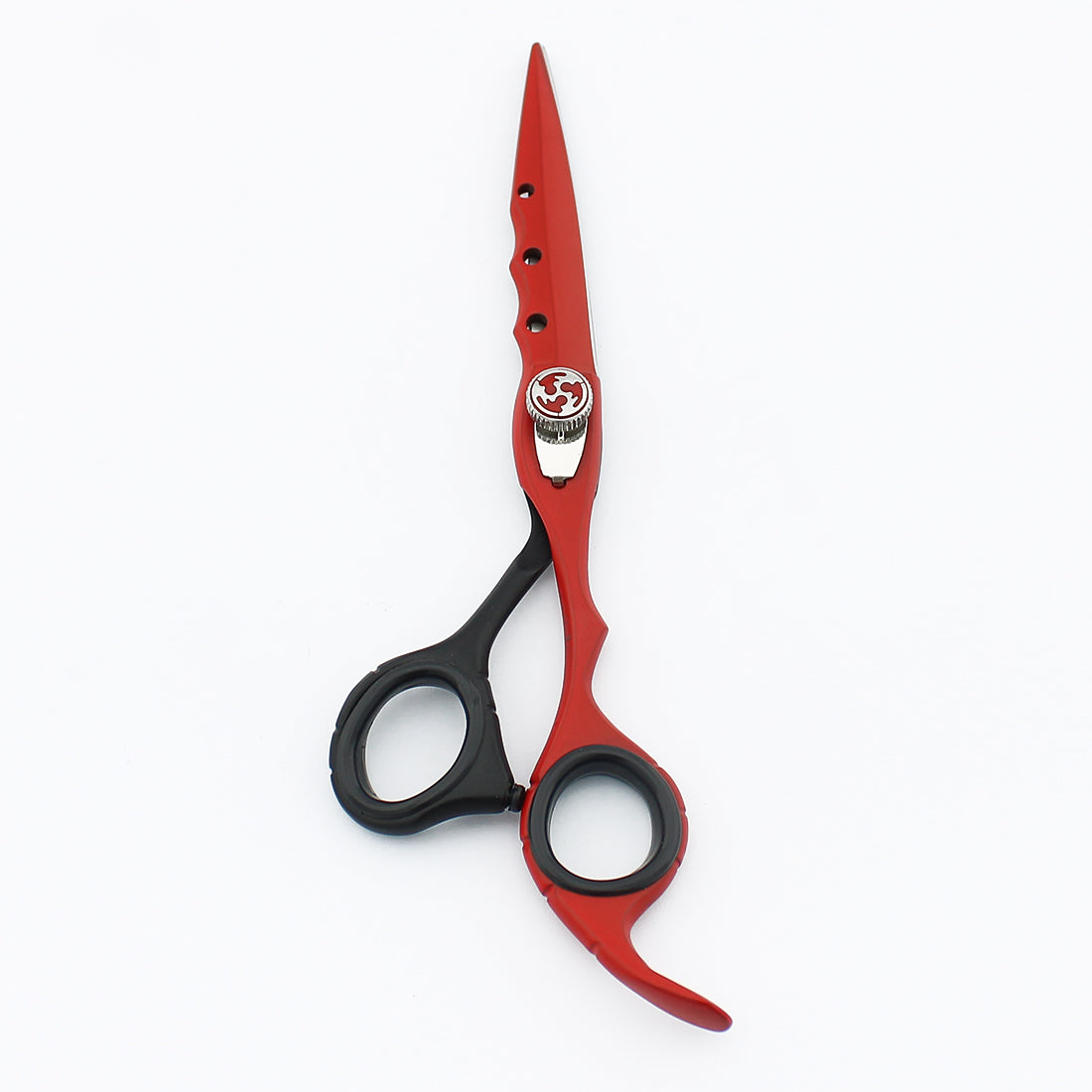 Professional grooming scissors with adjustable screw for customized tension