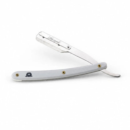 Replaceable Blade Cut Throat Razor in Plastic Handle