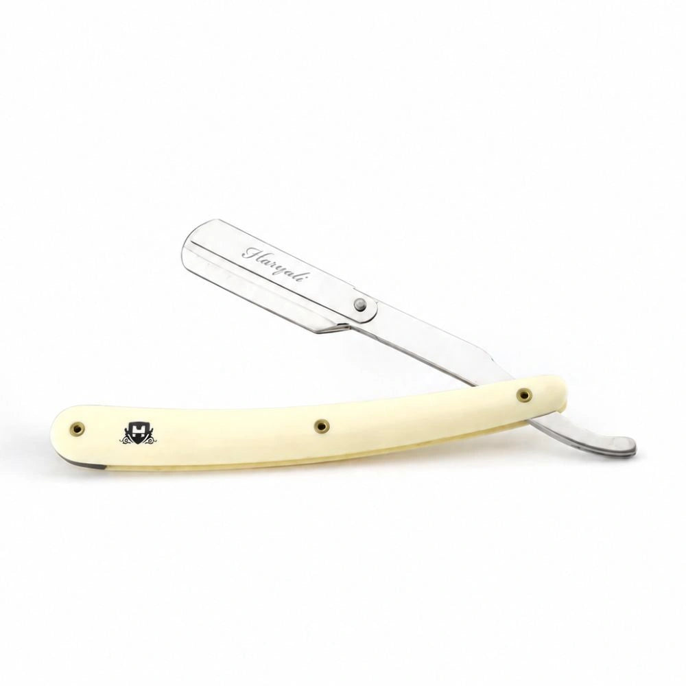 Replaceable Blade Cut Throat Razor in Plastic Handle