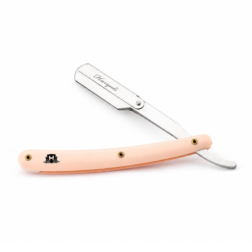 Replaceable Blade Cut Throat Razor in Plastic Handle