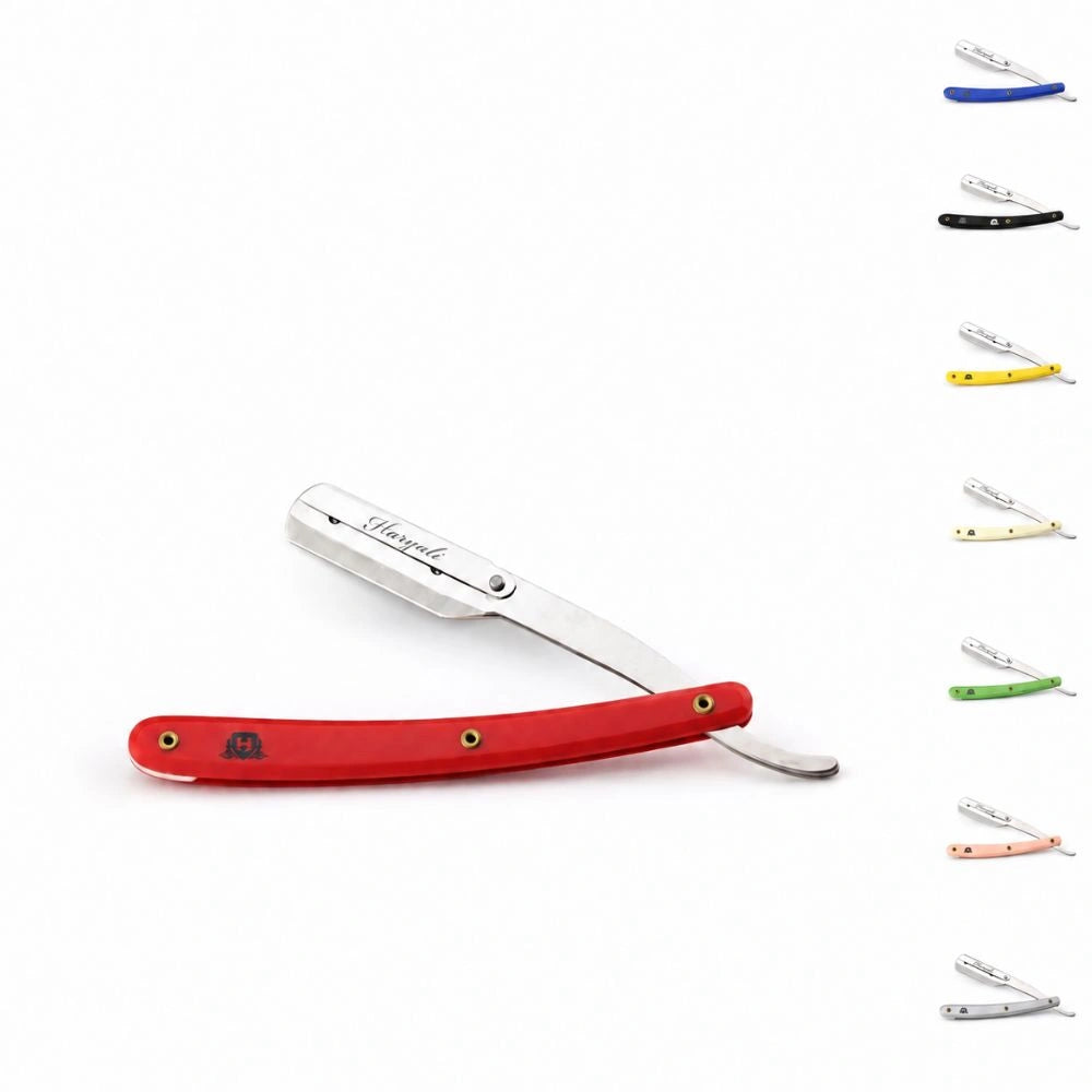 Replaceable Blade Cut Throat Razor in Plastic Handle