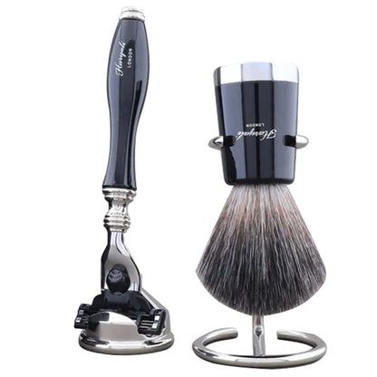 Rotta Synthetic Black Badger Men’s Shaving Set