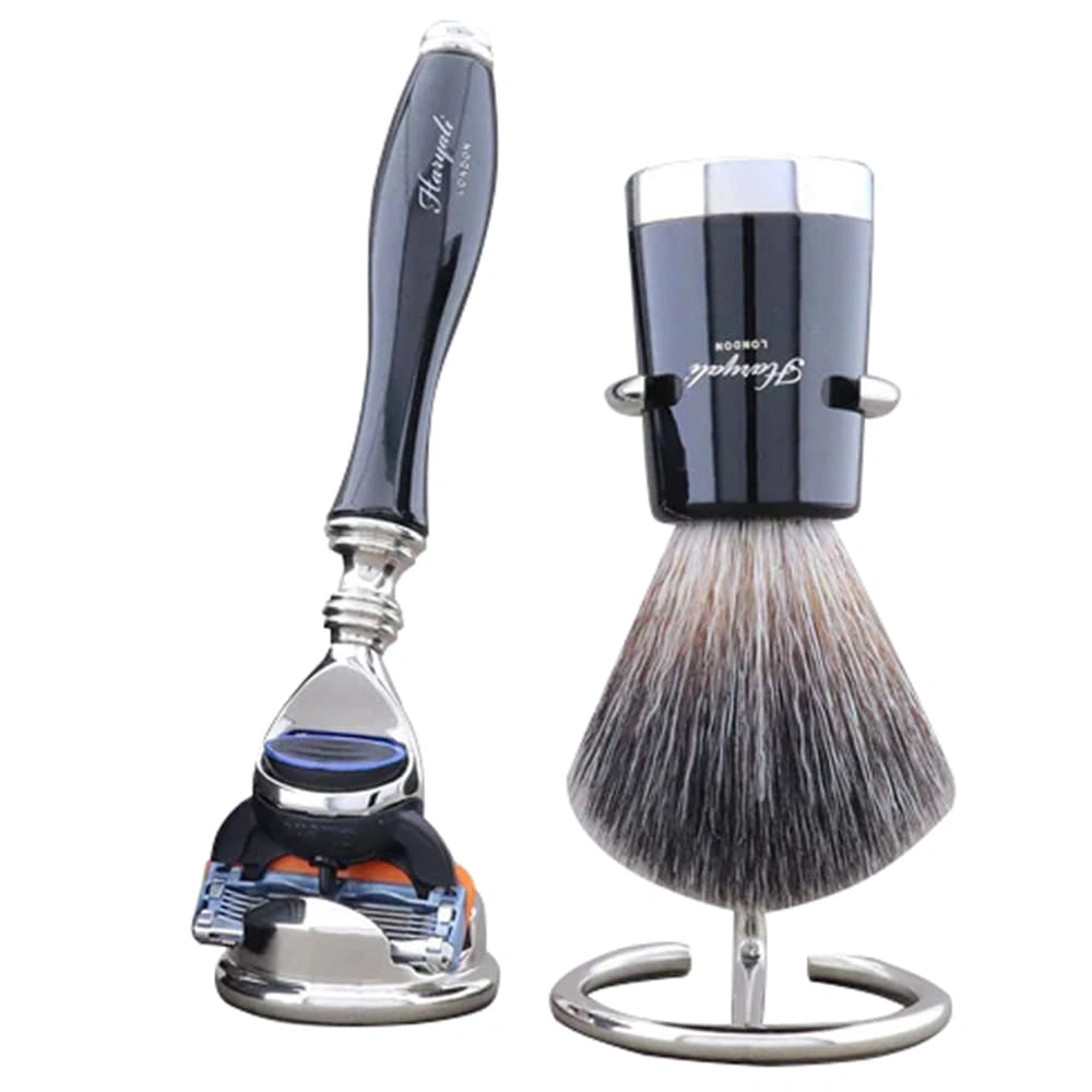 Rotta Synthetic Black Badger Men’s Shaving Set