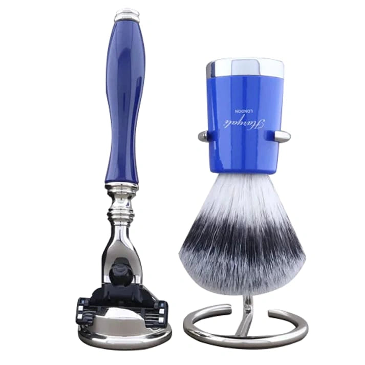 Rotta Silver Synthetic Brush Shaving Kit For Men