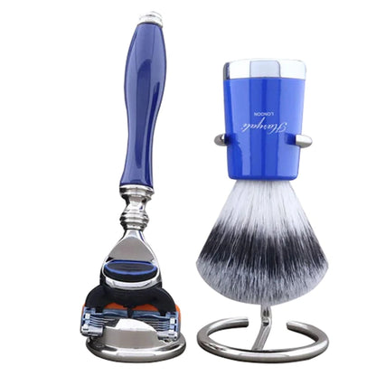 Rotta Silver Synthetic Brush Shaving Kit For Men