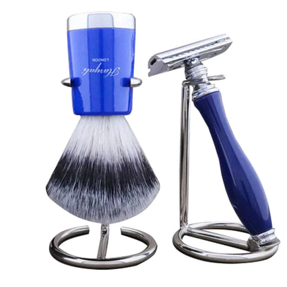 Rotta Silver Synthetic Brush Shaving Kit For Men